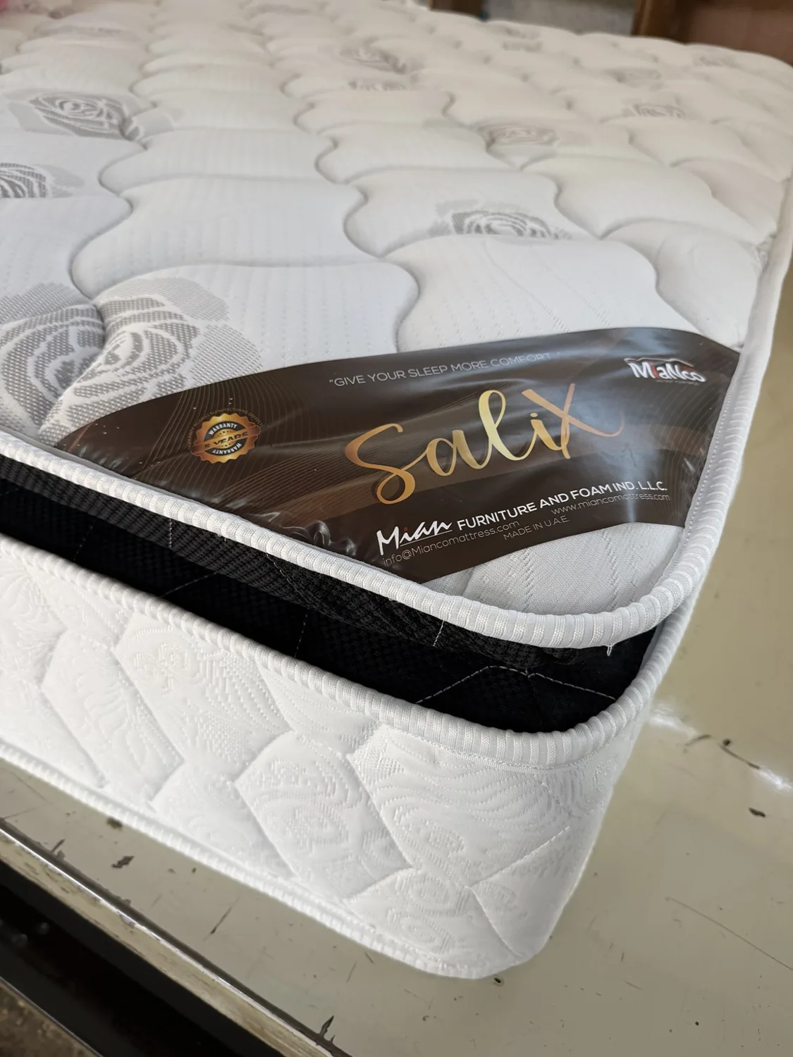 Mattress top and pillow top detail